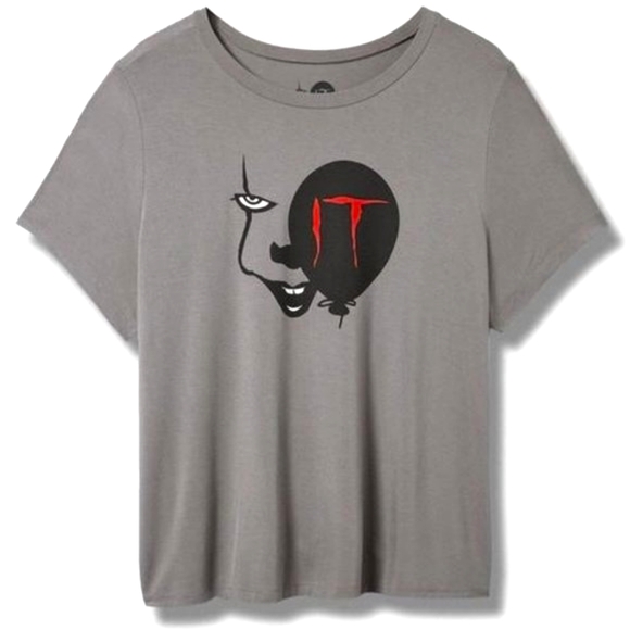 ❤️NWT VINTAGE TORRID TEE - PENNYWISE STEPHEN KING'S IT SCARY CLOWN HALLOWEEN - Picture 11 of 13